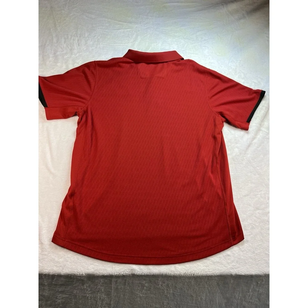 Louisville Cardinals Men's XL Adidas Red Climalite Sideline Polo‎ Shirt